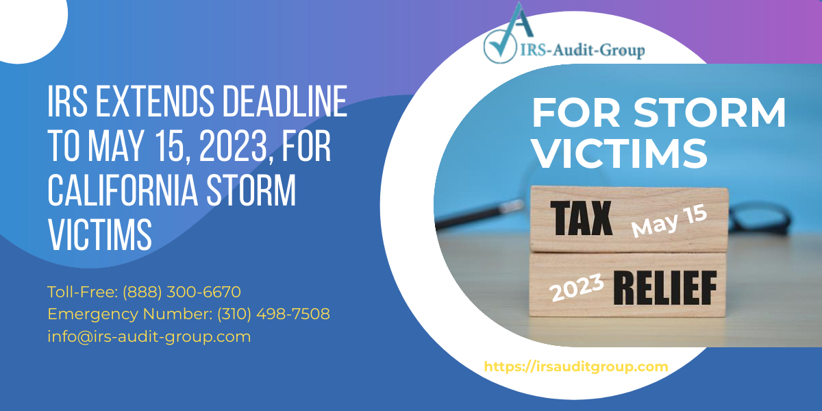 Tax Reliefs for California Storm Victims