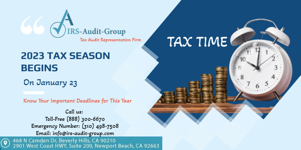 Tax Season 2023 deadline