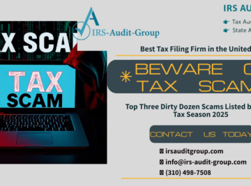 Top Three Dirty Dozen Scams Listed by IRS in Tax Season 2025